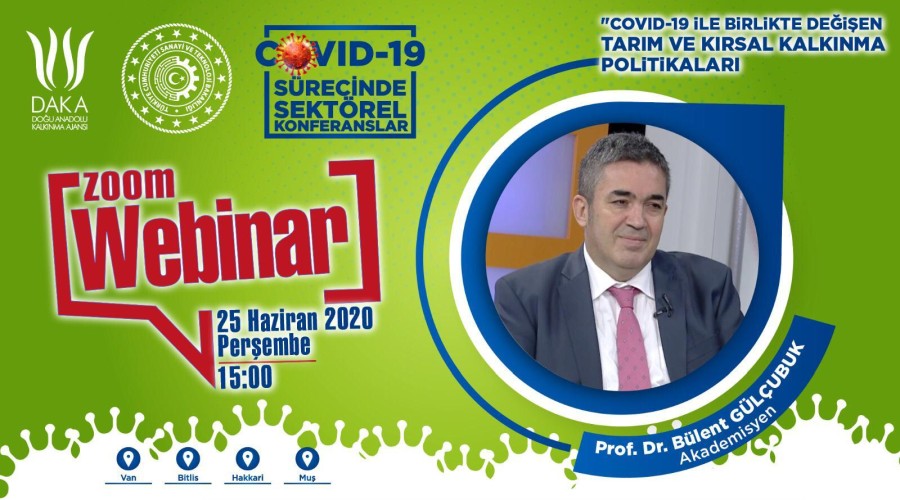 DAKA | Covid-19 İle Birlikte Değişen Tarım ve Kırsal Kalkınma Politikaları Webinarı