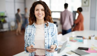 Contemporary Creative Woman in Office