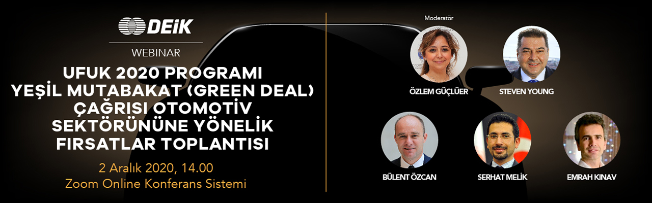 Ufuk 2020 Programı Avrupa Yeşil Mutabakatı (Green Deal) Otomotiv Teklif Çağrıları