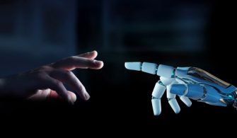 white-cyborg-finger-about-touch-human-finger-3d-rendering_117023-5