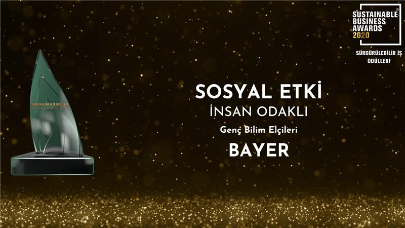 Bayer Genç Bilim Elçileri Projesine “Sosyal Etki” Ödülü!