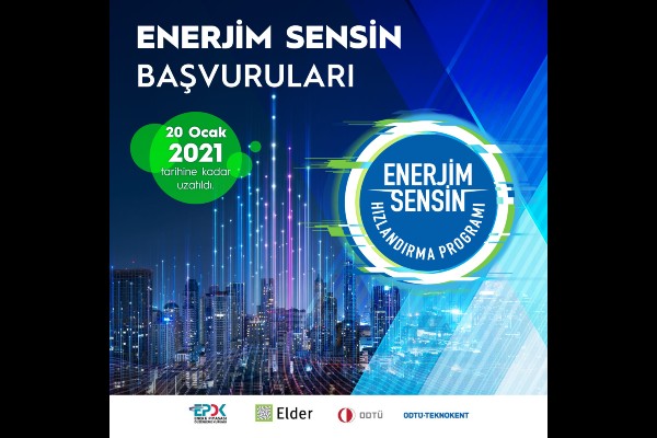 Enerjim Sensin Hızlandırma Programı Başvuruları 20 Ocak’a Kadar Devam Edecek