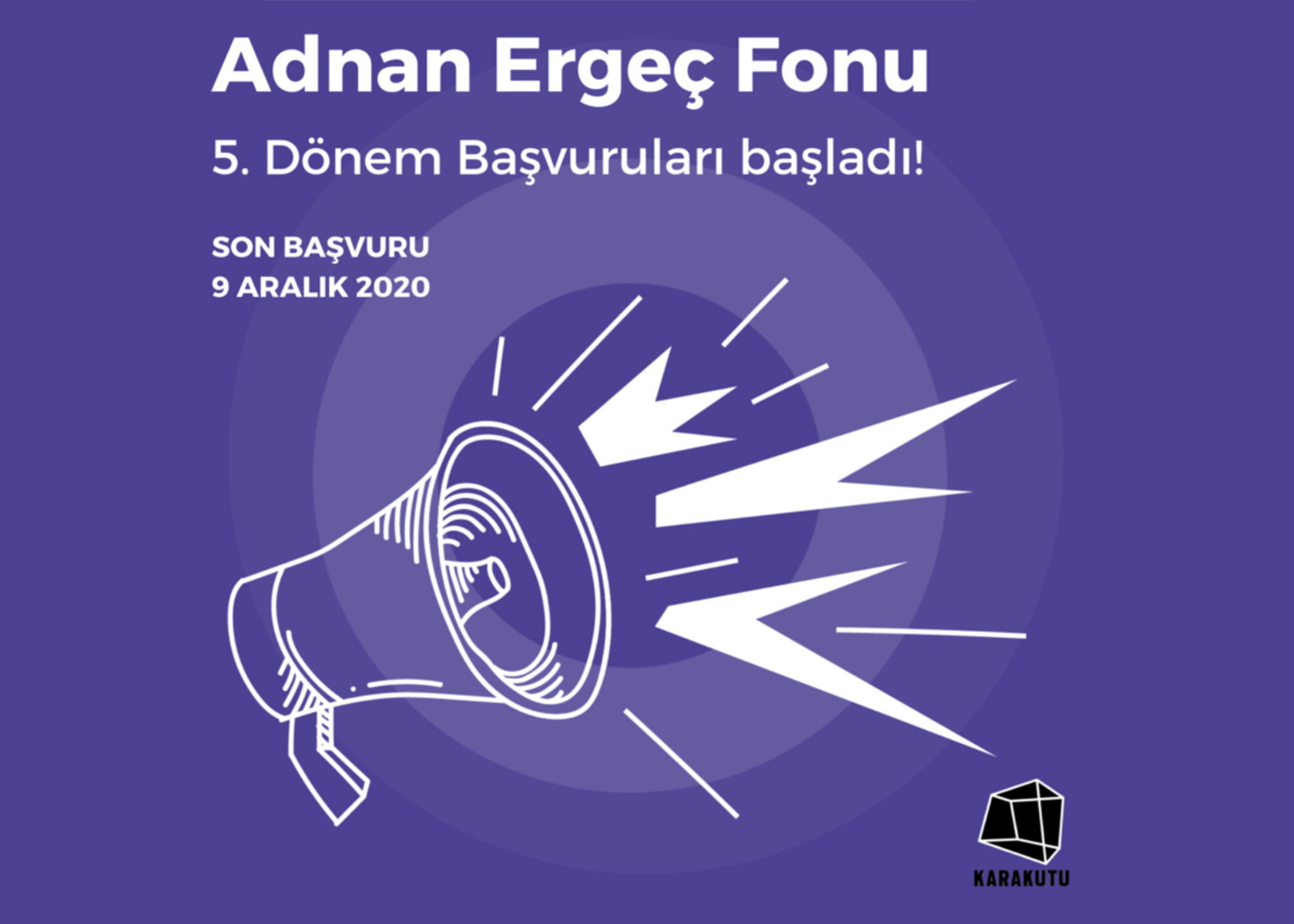 Adnan Ergeç Fonu 5. Dönem Başvuruları Açıldı