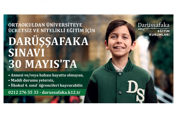 Tam Burslu Eğitim İçin Darüşşafaka Sınavı 2021