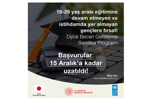 Dijital Beceri Geliştirme Sertifika Programı Başvuruları Devam Ediyor