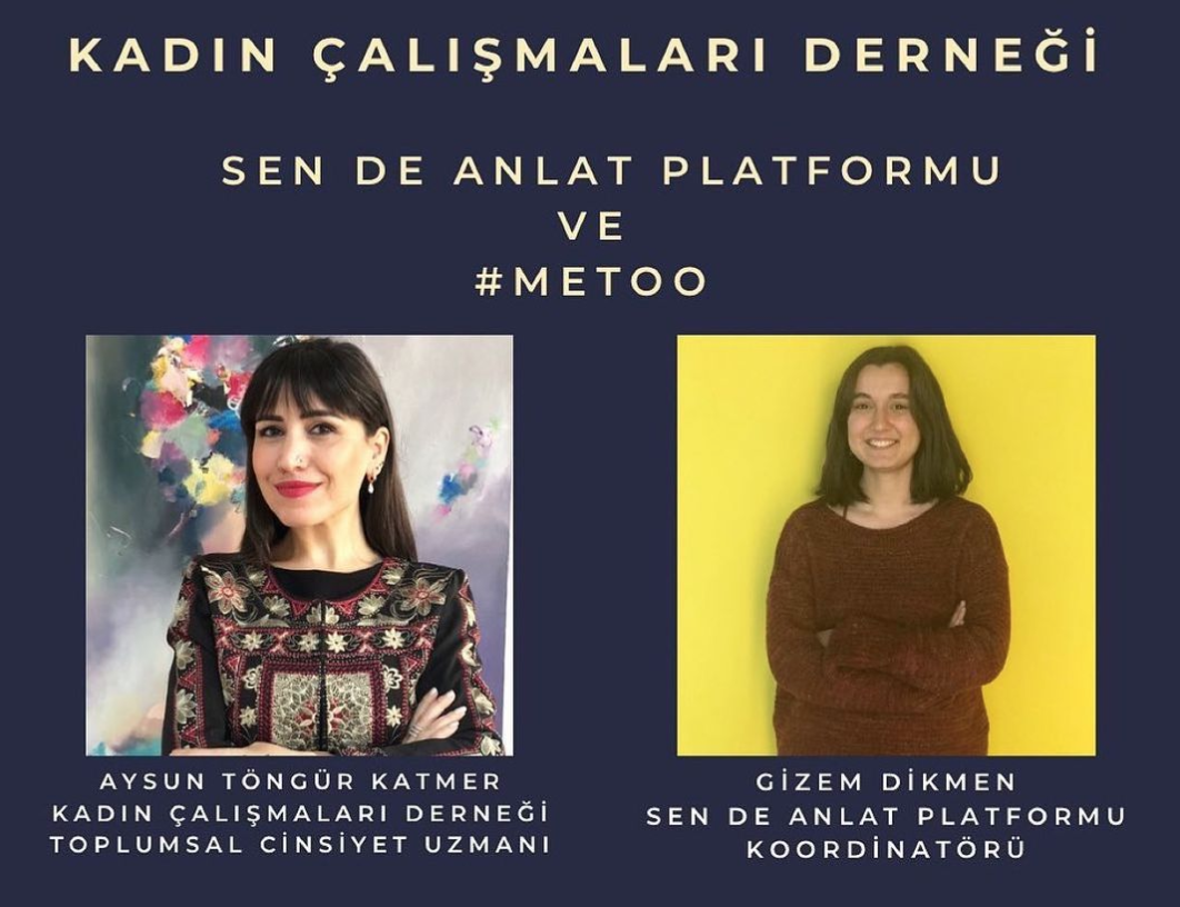 Kadın Çalışmaları Derneği Sen de Anlat Platformu ve #METOO