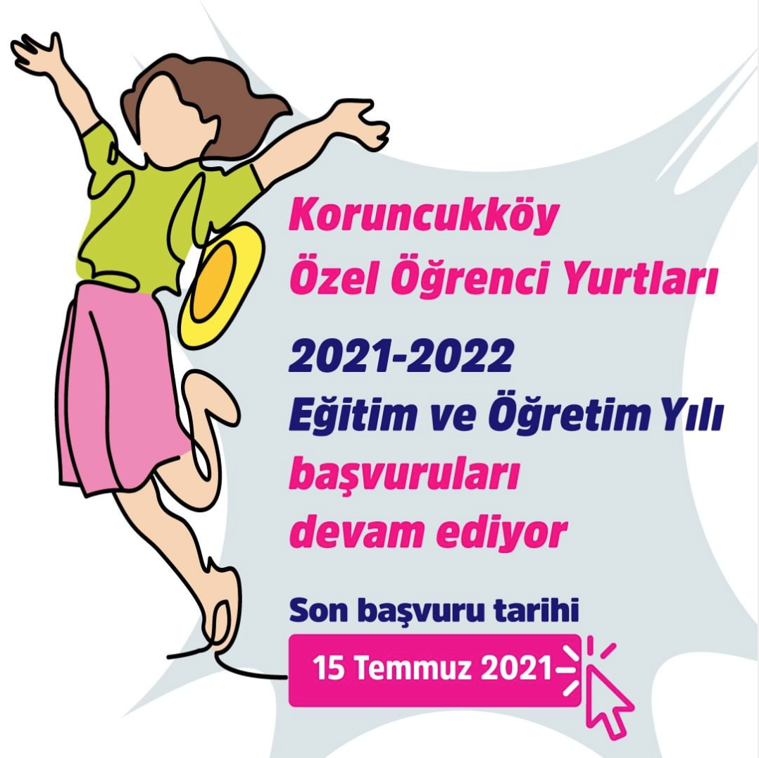 KORUNCUKKÖY ÖZEL ÖĞRENCİ YURTLARI 2021-2022 EĞİTİM ÖĞRETİM YILI BAŞVURULARI UZATILDI