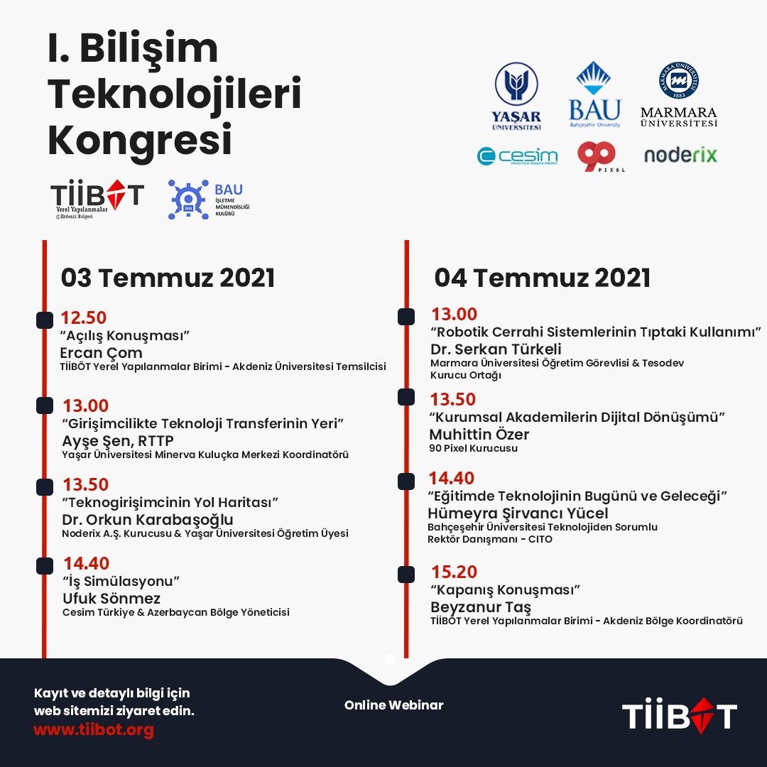 1. BİLİŞİM TEKNOLOJİLERİ KONGRESİ